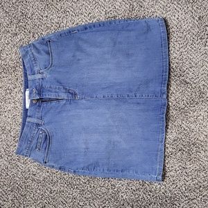 Jean mini skirt